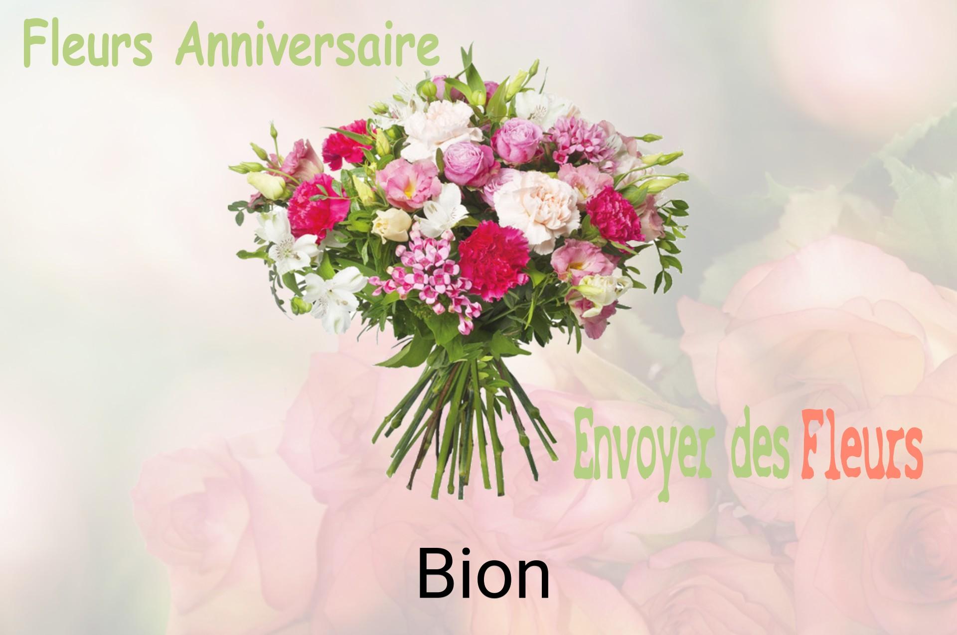 Bouquet de fleurs d’anniversaire livré à Bion