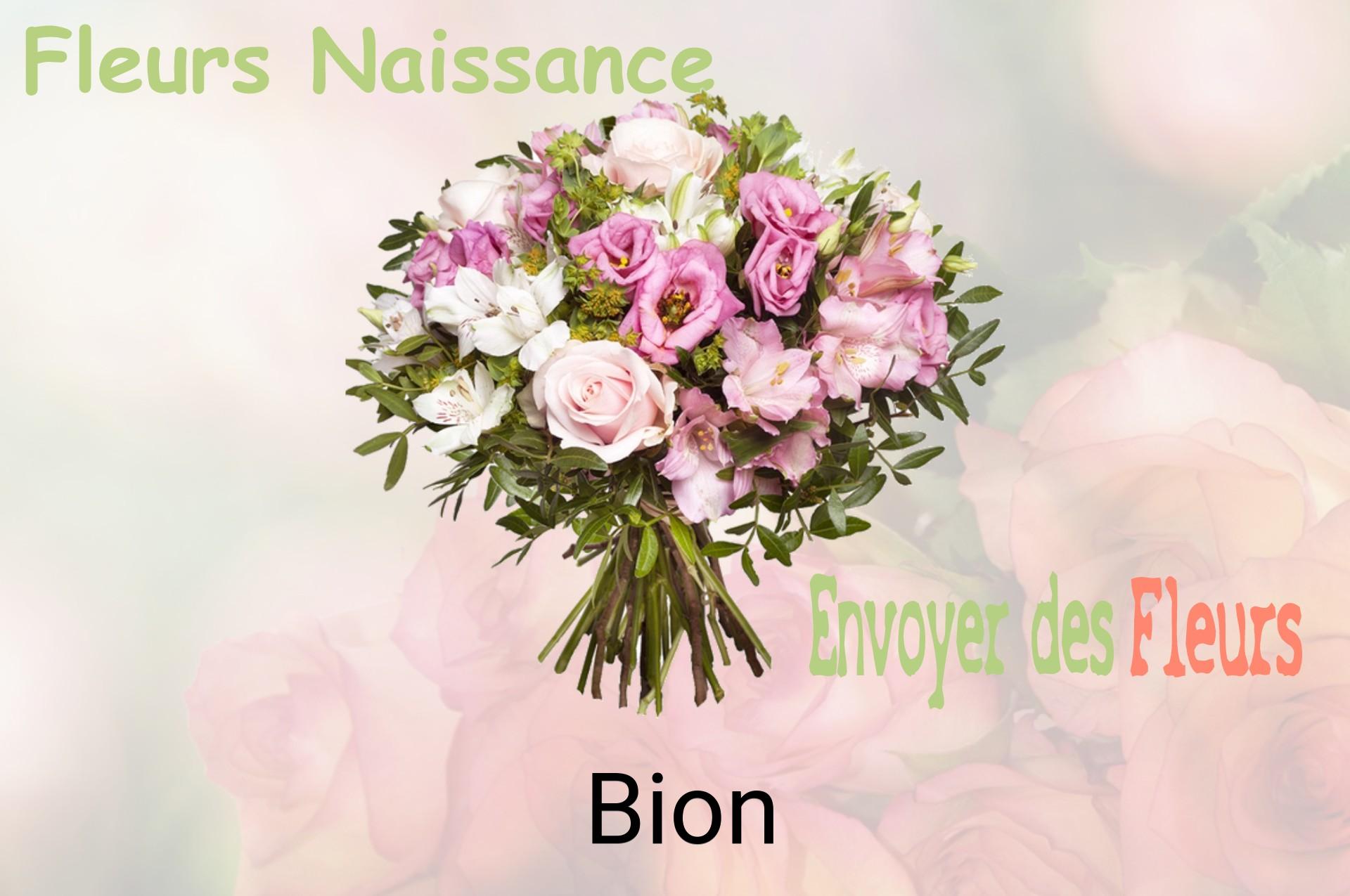 Bouquet de fleurs de naissance livré à Bion
